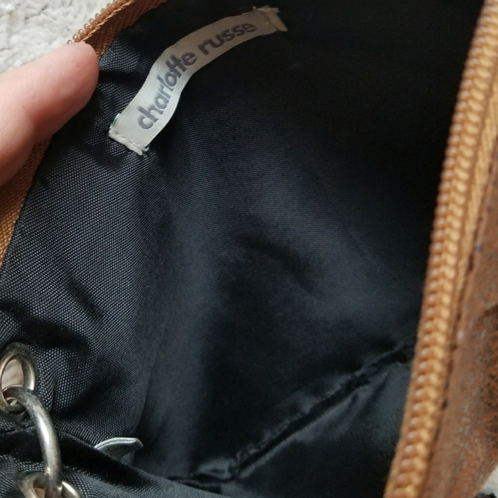 Charlotte Russe wristlet brown black - Picture 3 of 3